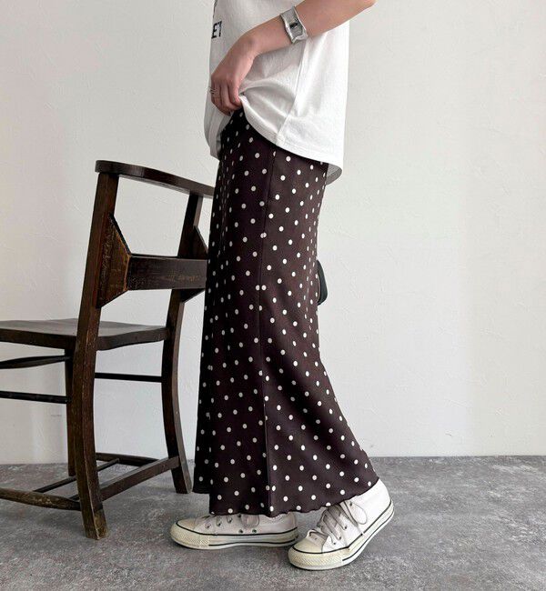 fredy emue「ワッシャーサテンドットスカート」|スカート|