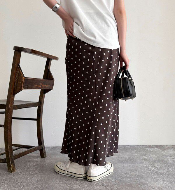 fredy emue「ワッシャーサテンドットスカート」|スカート|