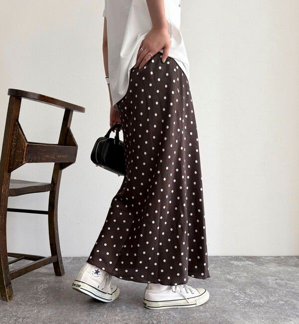 fredy emue「ワッシャーサテンドットスカート」|スカート|