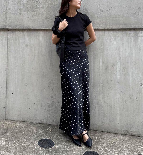 fredy emue「ワッシャーサテンドットスカート」|スカート|