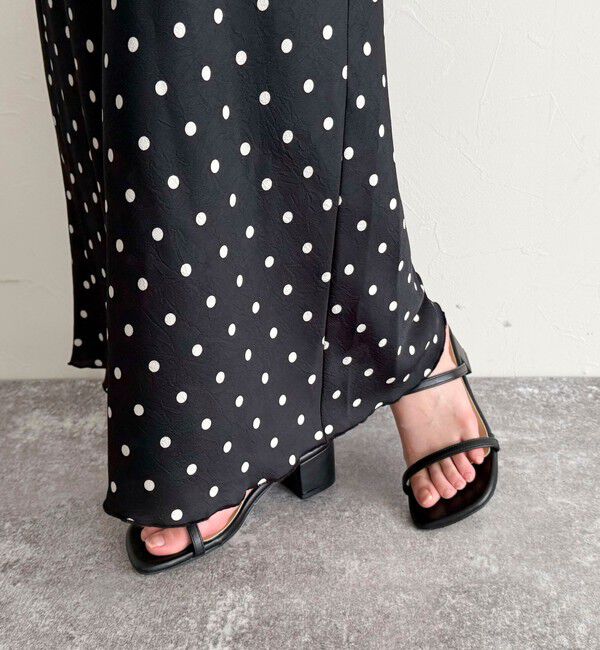 fredy emue「ワッシャーサテンドットスカート」|スカート|