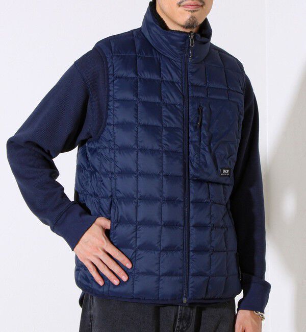 GLOSTER「【2WAYで着回せる】【UNISEX】GLOSTER配色別注 TAIONボア&times;ダウンベスト」|ダウンベスト・ベスト|