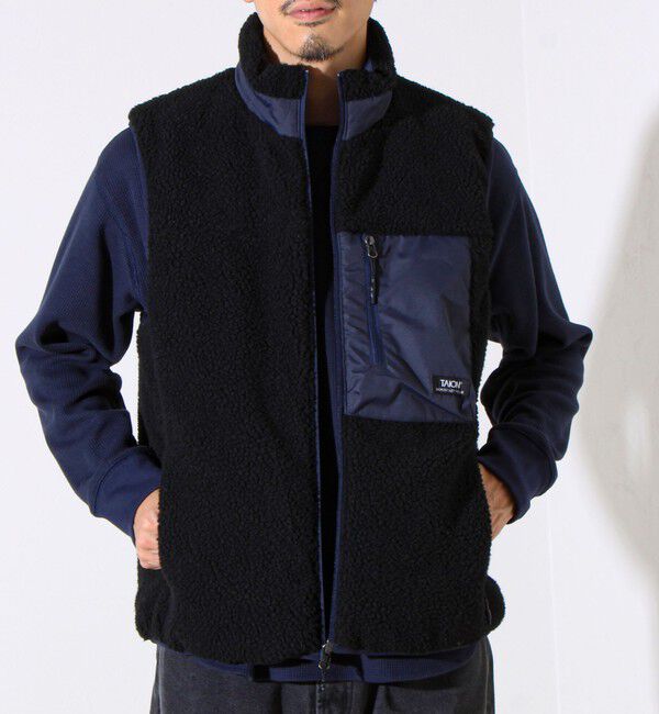 GLOSTER「【2WAYで着回せる】【UNISEX】GLOSTER配色別注 TAIONボア&times;ダウンベスト」|ダウンベスト・ベスト|