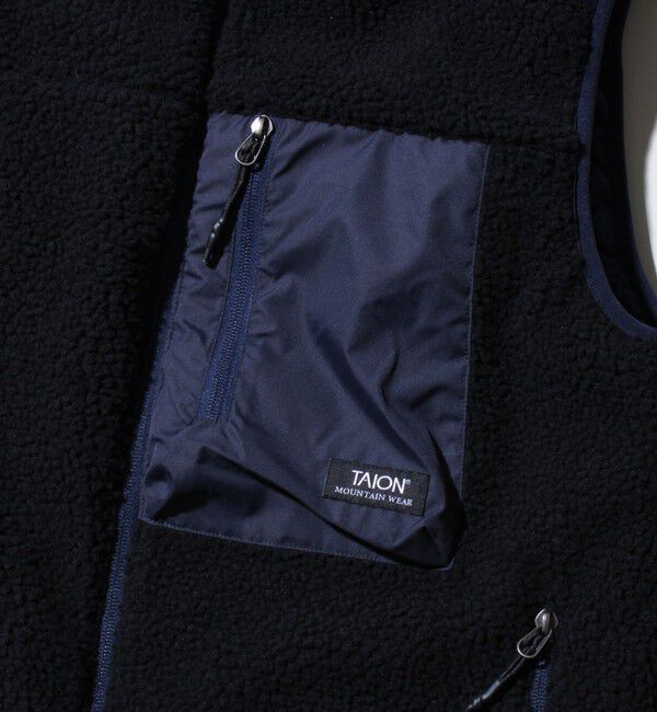 GLOSTER「【2WAYで着回せる】【UNISEX】GLOSTER配色別注 TAIONボア&times;ダウンベスト」|ダウンベスト・ベスト|