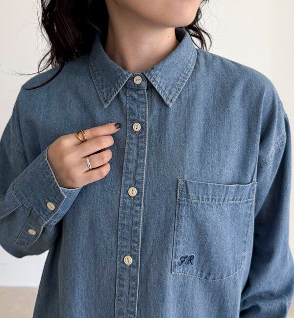 fredy emue「【大人気リバイバル】FR刺繍デニムシャツ」|シャツ・ブラウス|