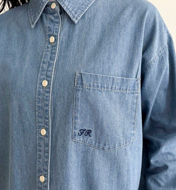 fredy emue「【大人気リバイバル】FR刺繍デニムシャツ」|シャツ・ブラウス|