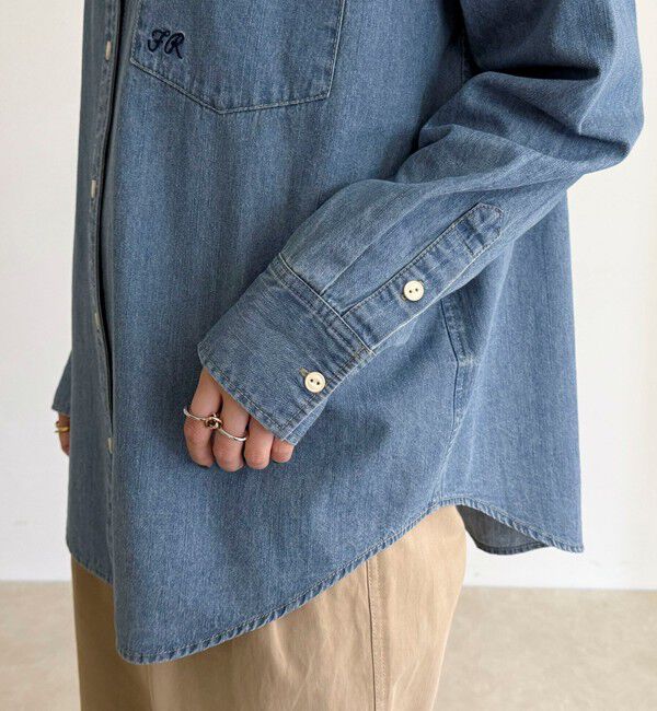 fredy emue「【大人気リバイバル】FR刺繍デニムシャツ」|シャツ・ブラウス|