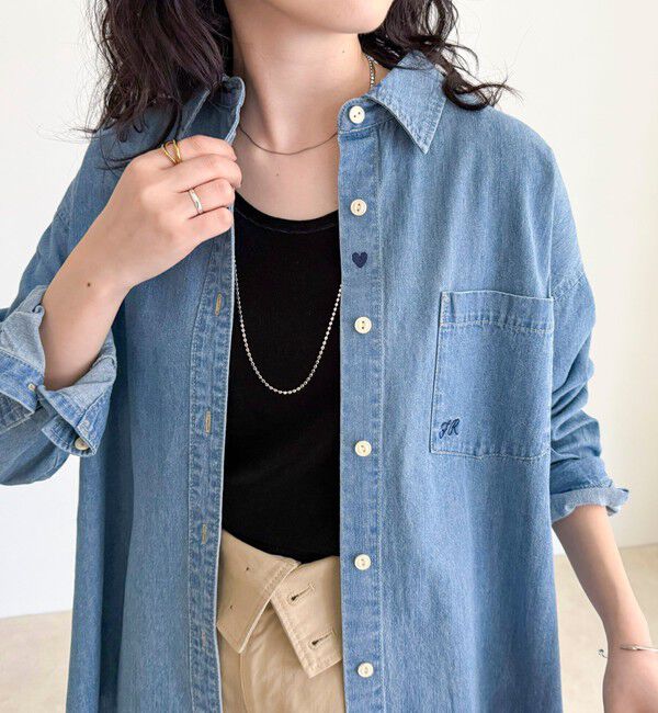 fredy emue「【大人気リバイバル】FR刺繍デニムシャツ」|シャツ・ブラウス|