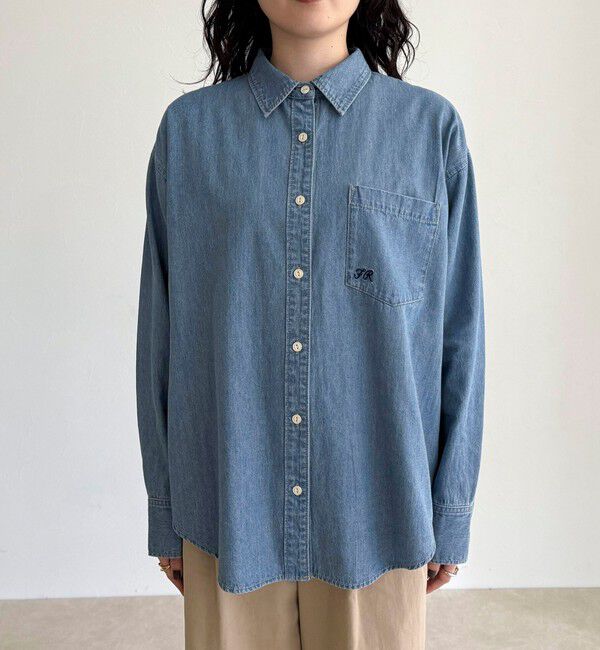 fredy emue「【大人気リバイバル】FR刺繍デニムシャツ」|シャツ・ブラウス|