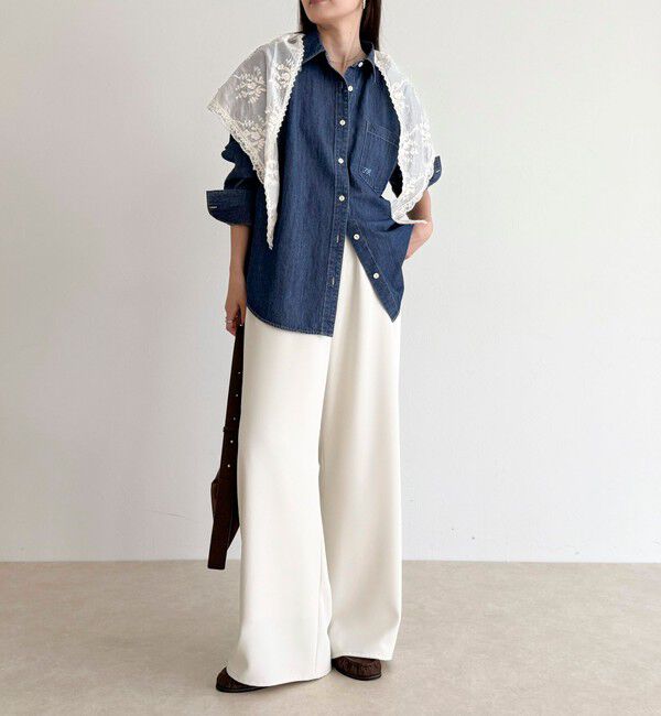 fredy emue「【大人気リバイバル】FR刺繍デニムシャツ」|シャツ・ブラウス|