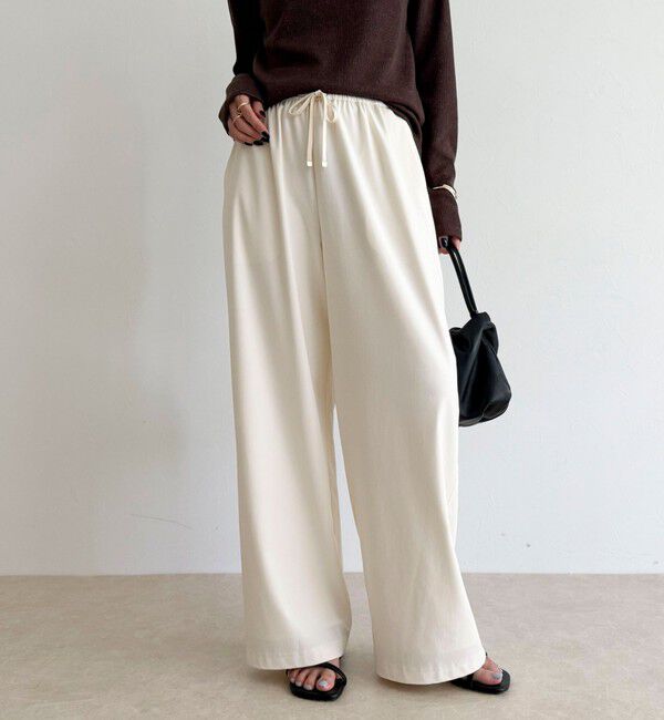 fredy emue「シャンブレーデニムライクイージーパンツ」|チノ|