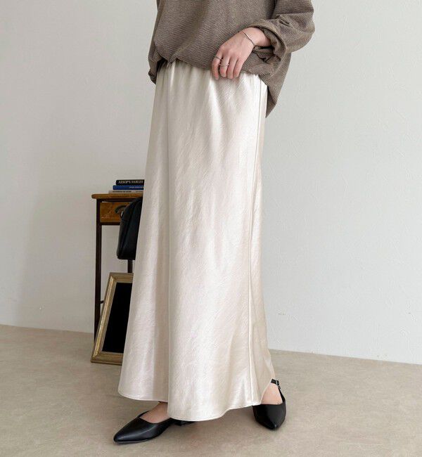 fredy emue「シルキーヘビーサテンスカート」|スカート|