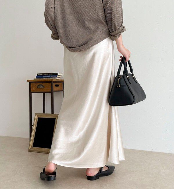 fredy emue「シルキーヘビーサテンスカート」|スカート|