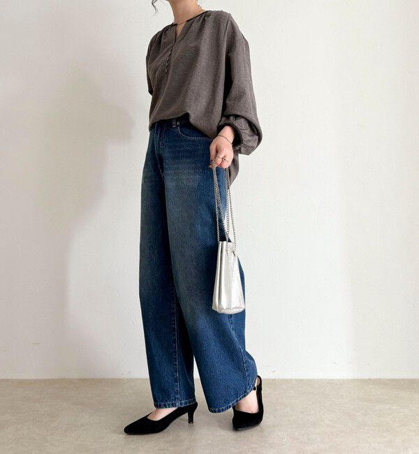 fredy emue「起毛パイピングギャザーブラウス」|シャツ・ブラウス|