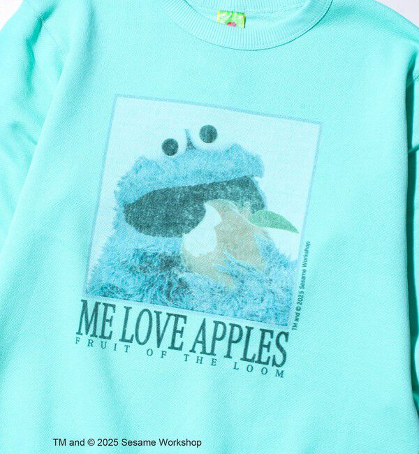 GLOSTER「【SESAME STREET &times; FOTL】クッキーモンスター 甘編み裏毛スウェット」|スウェット・ジャージ|