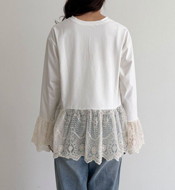fredy emue「レースドッキングロンTシャツ」|Tシャツ・カットソー|