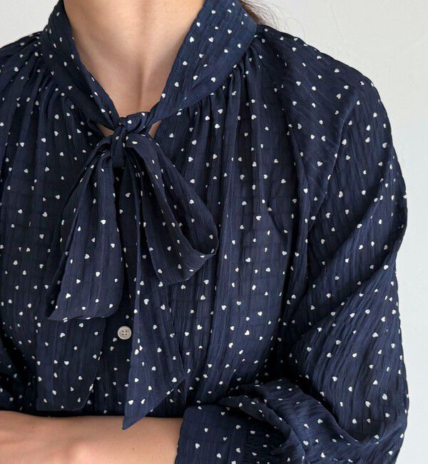 fredy emue「ハートドットボウタイブラウス」|シャツ・ブラウス|