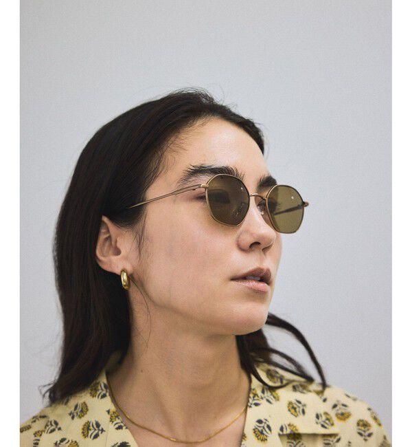 SALON adam et rope'「ケースセットメタルフレームUVカットグラス」|サングラス|ブラウン(20)