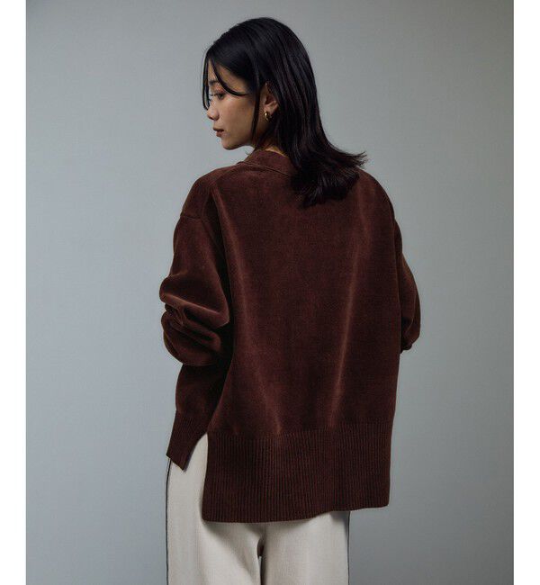 SALON adam et rope'「Vネックカーディガン-CreamyCotton /クリーミーコットン-」|カーディガン|