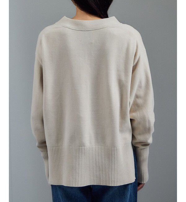 SALON adam et rope'「Vネックカーディガン-CreamyCotton /クリーミーコットン-」|カーディガン|