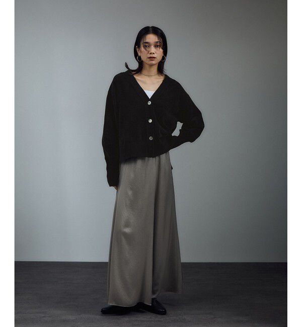 SALON adam et rope'「Vネックカーディガン-CreamyCotton /クリーミーコットン-」|カーディガン|