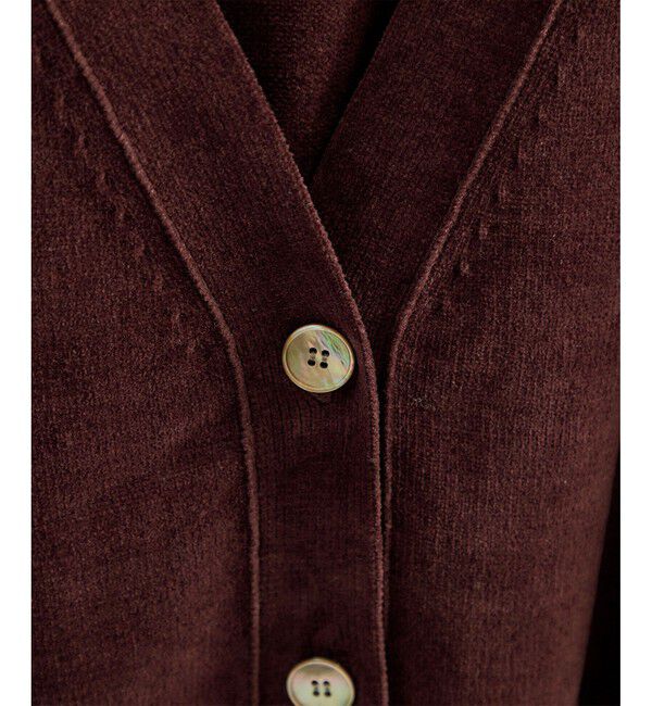 SALON adam et rope'「Vネックカーディガン-CreamyCotton /クリーミーコットン-」|カーディガン|