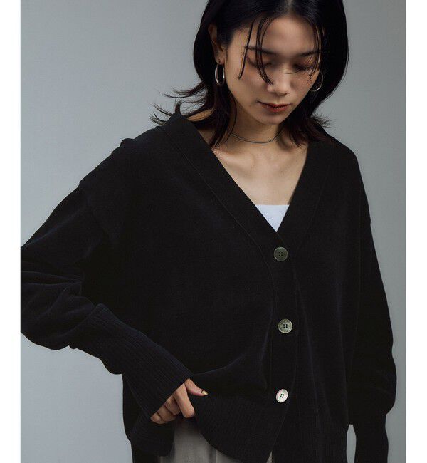 SALON adam et rope'「Vネックカーディガン-CreamyCotton /クリーミーコットン-」|カーディガン|