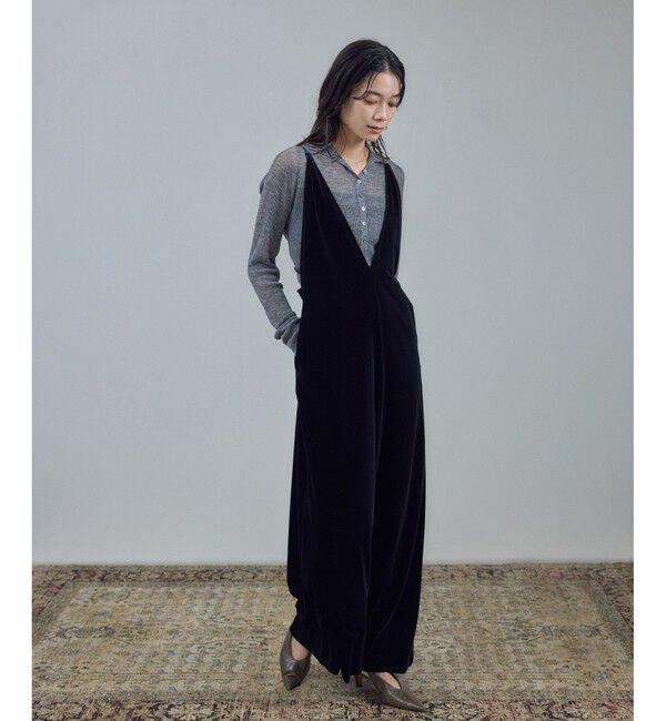 SALON adam et rope'「【WEB限定】コンフィリュクスベロアオールインワン」|オールインワン|