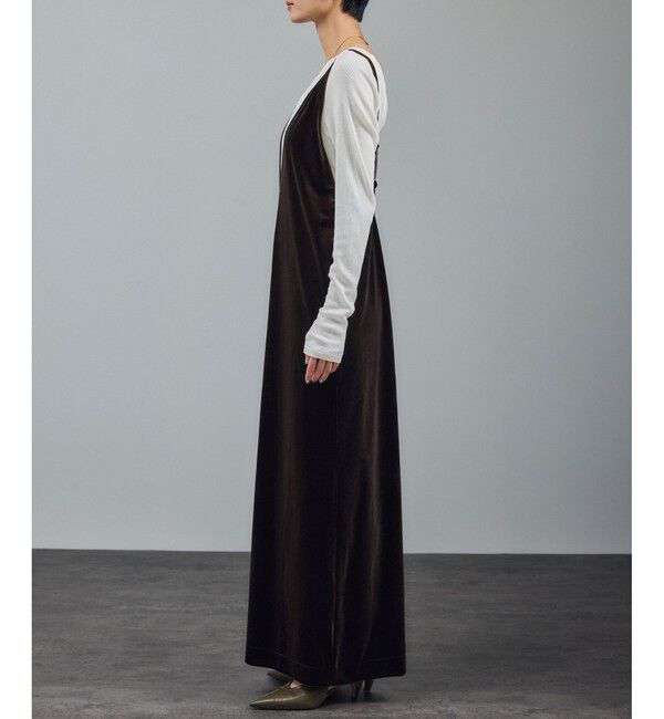 SALON adam et rope'「【WEB限定】コンフィリュクスベロアオールインワン」|オールインワン|