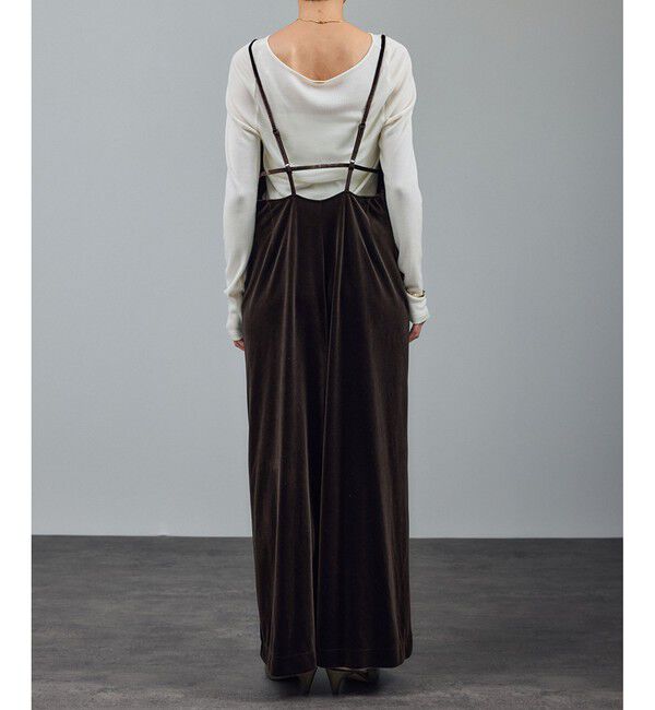 SALON adam et rope'「【WEB限定】コンフィリュクスベロアオールインワン」|オールインワン|