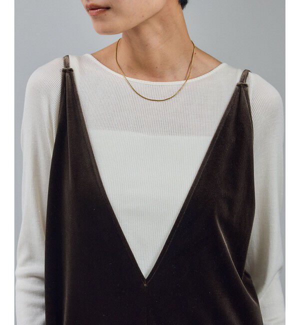 SALON adam et rope'「【WEB限定】コンフィリュクスベロアオールインワン」|オールインワン|