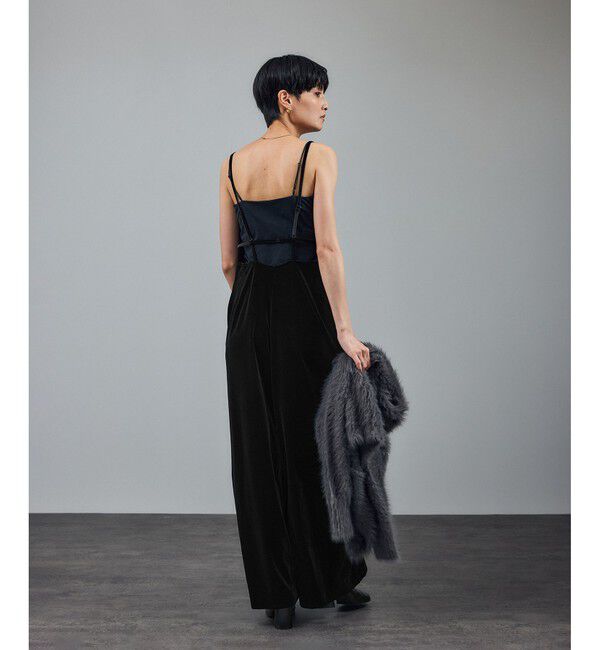 SALON adam et rope'「【WEB限定】コンフィリュクスベロアオールインワン」|オールインワン|