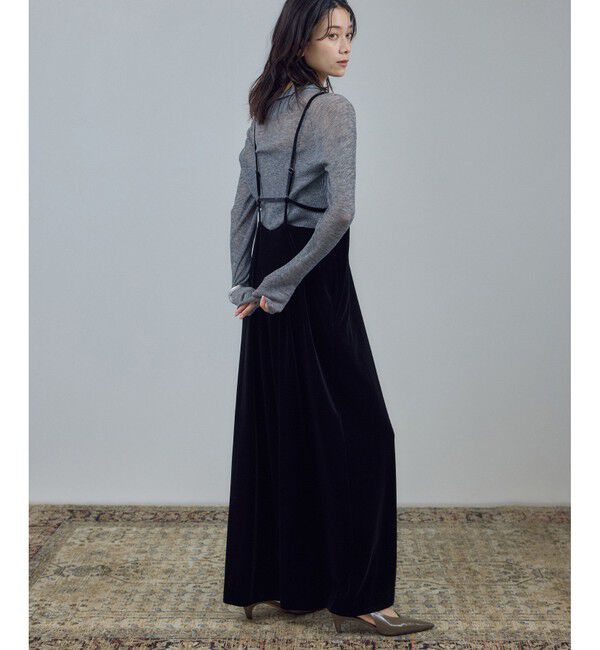 SALON adam et rope'「【WEB限定】コンフィリュクスベロアオールインワン」|オールインワン|