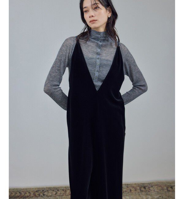 SALON adam et rope'「【WEB限定】コンフィリュクスベロアオールインワン」|オールインワン|