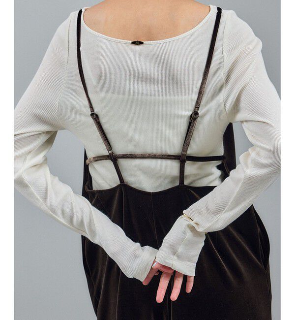 SALON adam et rope'「【WEB限定】コンフィリュクスベロアオールインワン」|オールインワン|