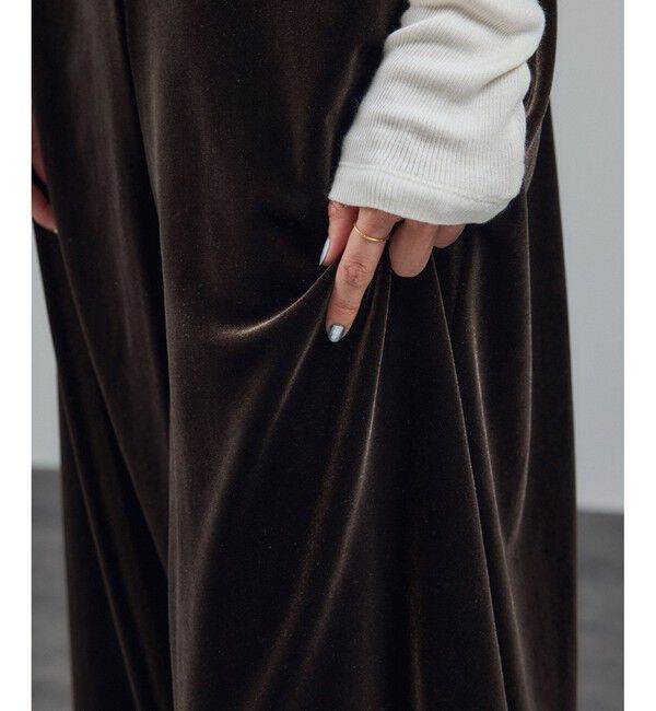 SALON adam et rope'「【WEB限定】コンフィリュクスベロアオールインワン」|オールインワン|