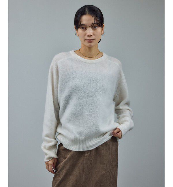 SALON adam et rope'「【WEB限定】ウールカシミヤニットプルオーバー」|ニット・セーター|オフホワイト(15)