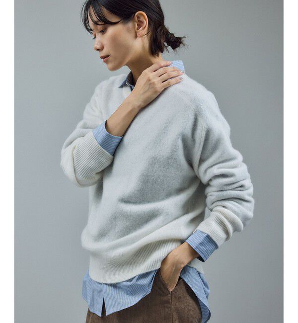 SALON adam et rope'「【WEB限定】ウールカシミヤニットプルオーバー」|ニット・セーター|