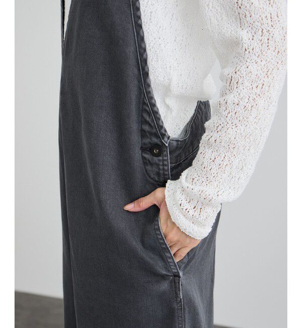 SALON adam et rope'「オーバーダイデニムサロペット」|オールインワン|