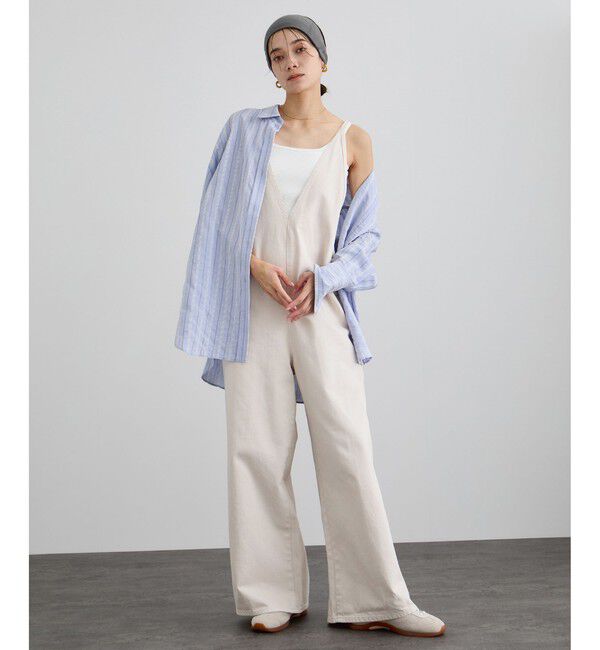 SALON adam et rope'「オーバーダイデニムサロペット」|オールインワン|