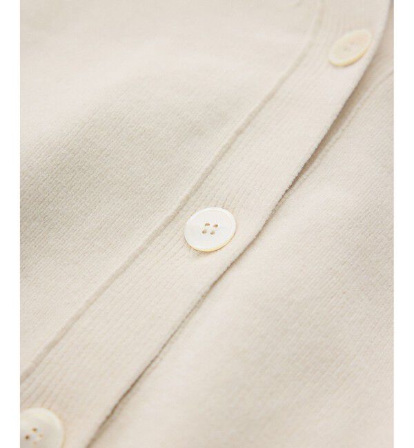 SALON adam et rope'「Vネックカーディガン-CreamyCotton /クリーミーコットン-」|カーディガン|