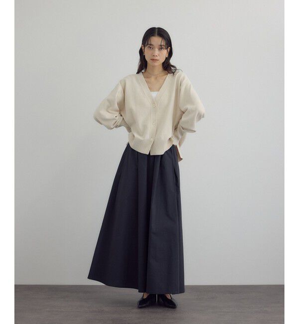 SALON adam et rope'「Vネックカーディガン-CreamyCotton /クリーミーコットン-」|カーディガン|