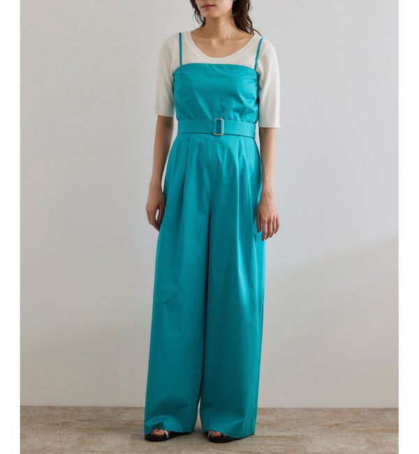 ROPE「コットンサテンオールインワン/洗える」|オールインワン|