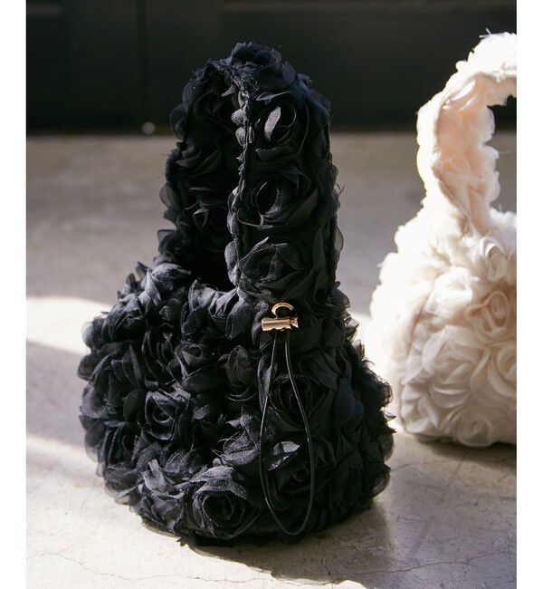 VIS「ローズ&スパンコールドロストバッグ」|ハンドバッグ|クロメイン