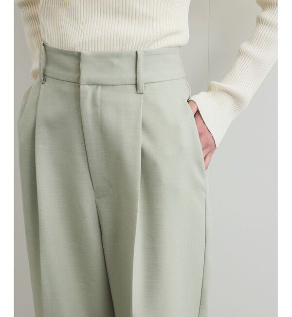 VIS「【美easy】コンフォートストレートワイドパンツ/イージーケア・UVケア・セットアップ対応」|スラックス|