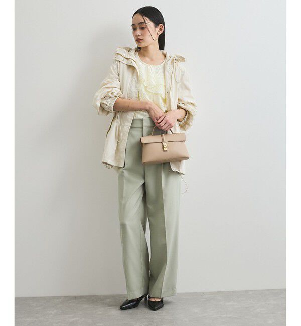 VIS「【美easy】コンフォートストレートワイドパンツ/イージーケア・UVケア・セットアップ対応」|スラックス|