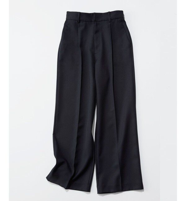 VIS「【美easy】コンフォートストレートワイドパンツ/イージーケア・UVケア・セットアップ対応」|スラックス|