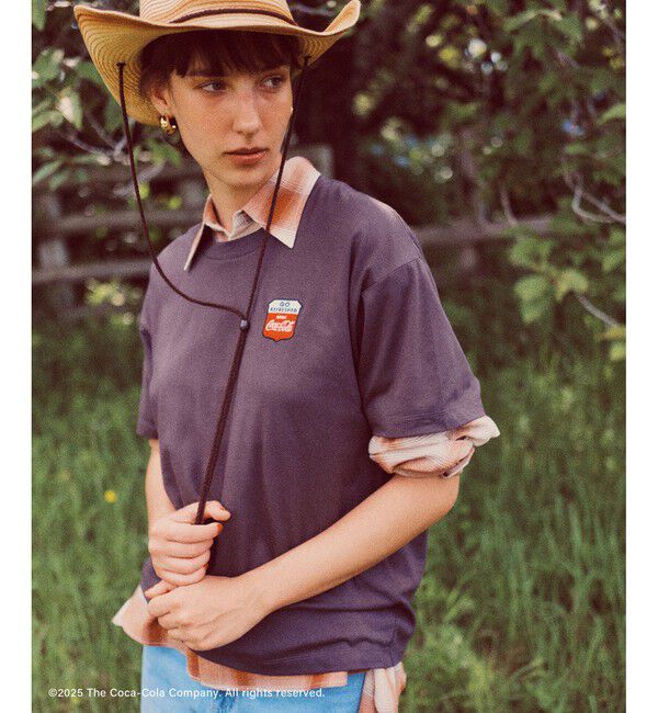 VIS「【Coca-Cola】VIS別注フォト＆ロゴプリントアソートTシャツ」|Tシャツ・カットソー|チャコール(06)