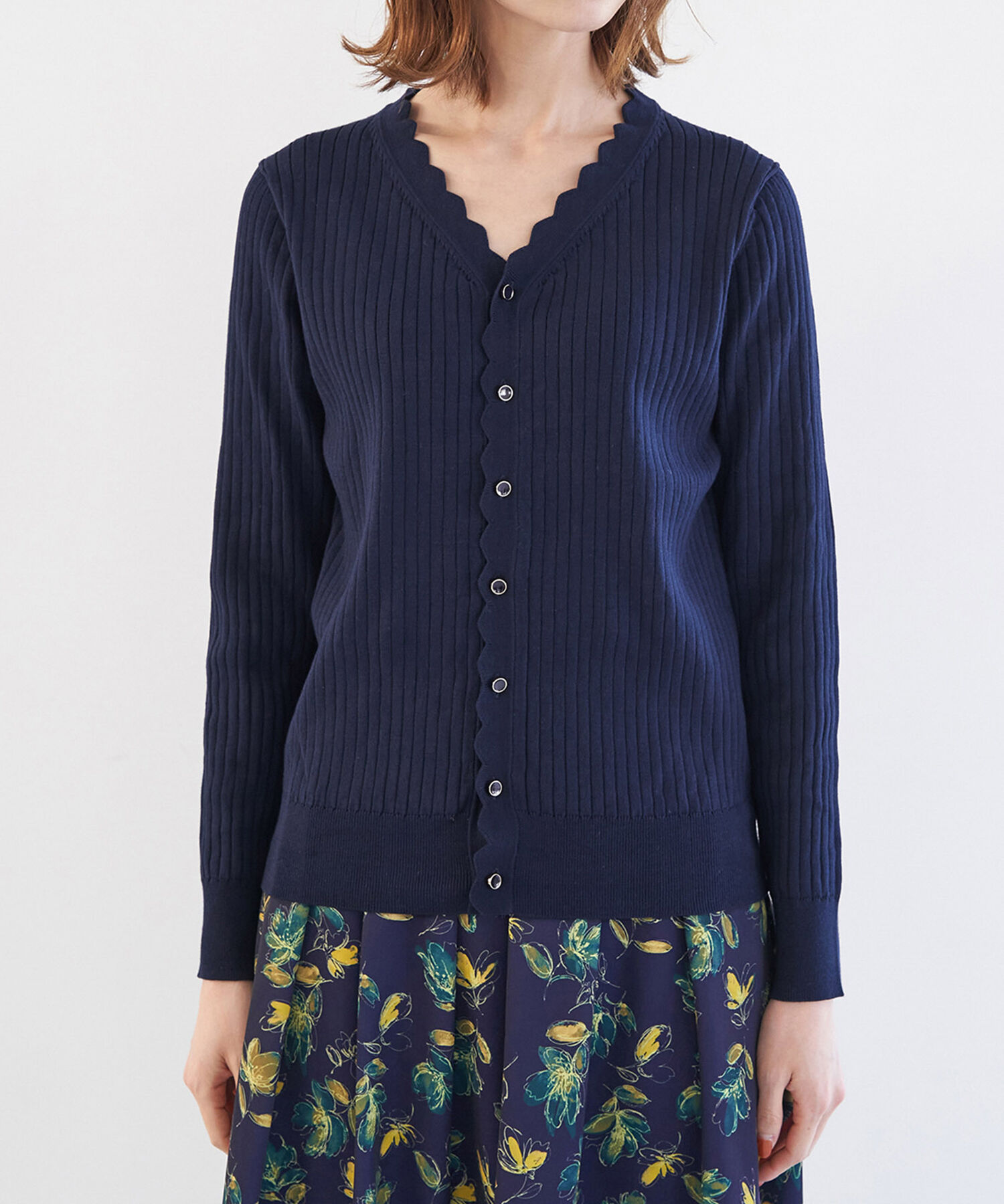 Rope&rsquo;Picnic「オーガニックスイスニットカーディガン」|カーディガン|