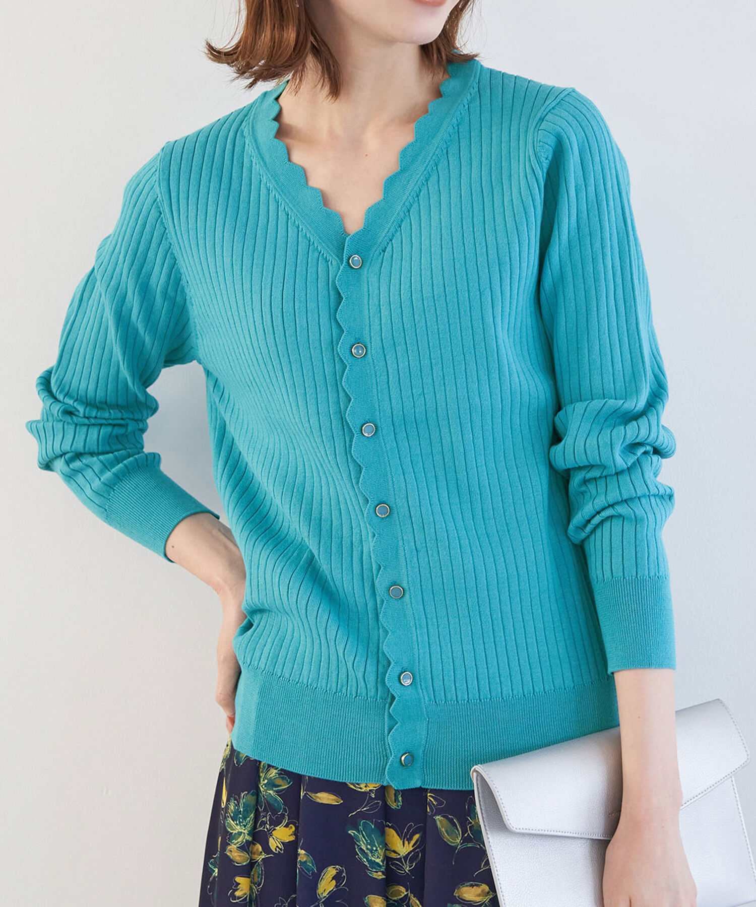 Rope&rsquo;Picnic「オーガニックスイスニットカーディガン」|カーディガン|